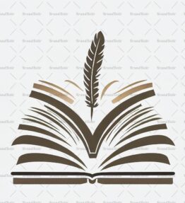 Offenes Buch und Feder